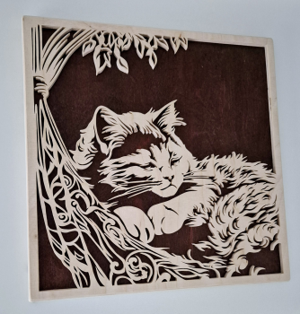 Wandbild Katze schlafend
